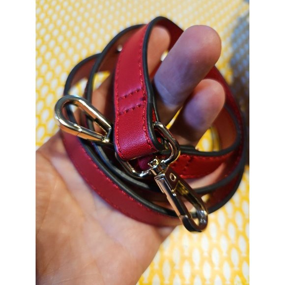 BNWOT Topshop Red Drawstring Bucket Bag, w.Handle + Strap, Immaculate Condition - Picture 15 of 16